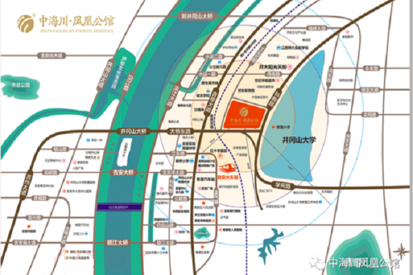 中海川·凤凰公馆交通图