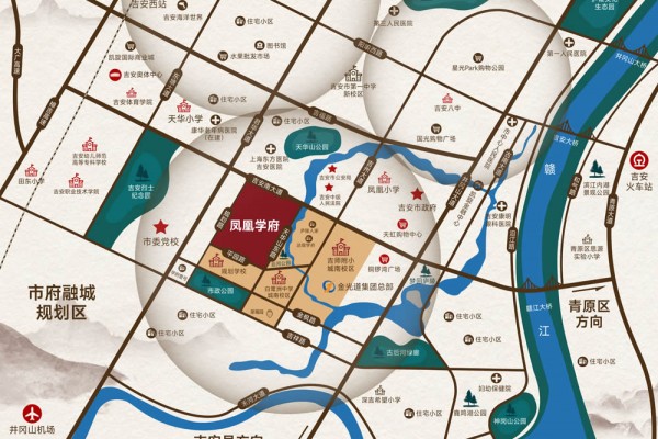 中海川金光道·凤凰学府区位图